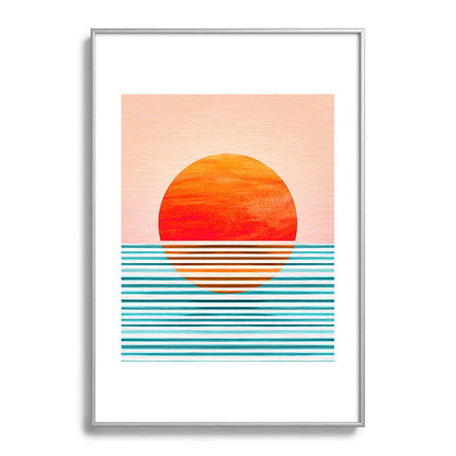 Minimalist Sunset III / Abstract Landscape Framed Art Print Gallery Image 132