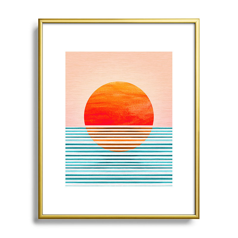 Minimalist Sunset III / Abstract Landscape Framed Art Print Gallery Image 121