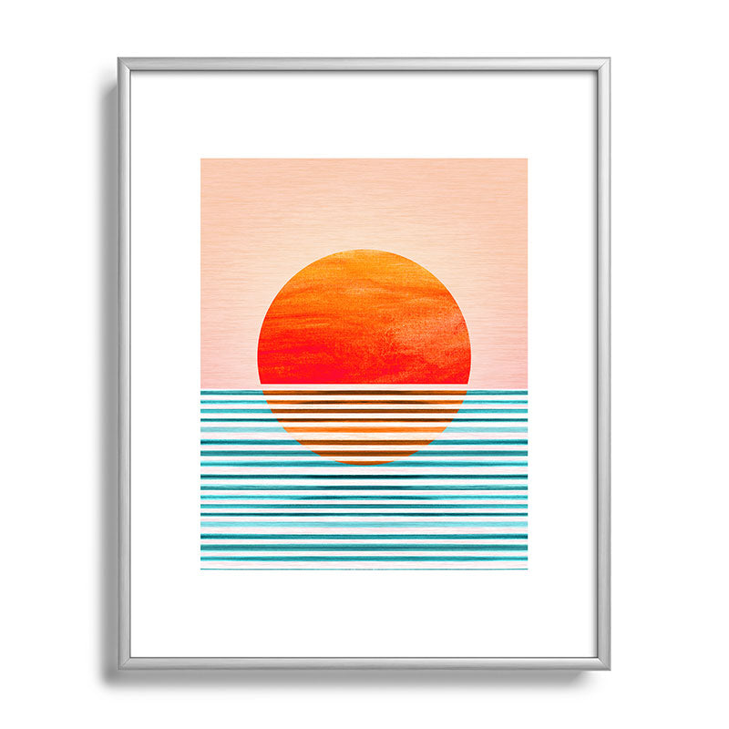 Minimalist Sunset III / Abstract Landscape Framed Art Print Gallery Image 129