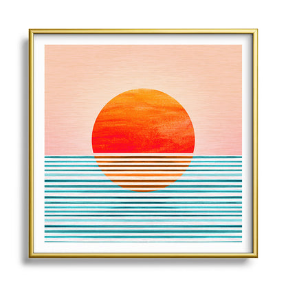 Minimalist Sunset III / Abstract Landscape Framed Art Print Gallery Image 133