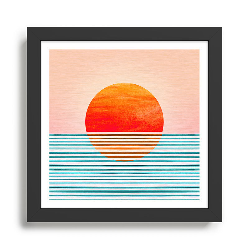 Minimalist Sunset III / Abstract Landscape Framed Art Print Gallery Image 2
