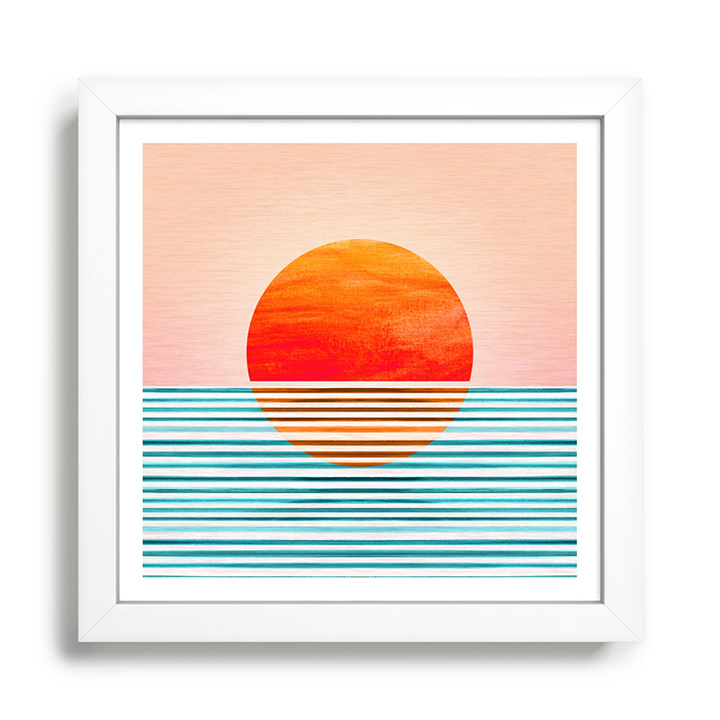 Minimalist Sunset III / Abstract Landscape Framed Art Print Gallery Image 35