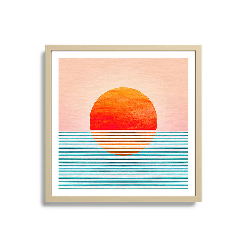 Minimalist Sunset III / Abstract Landscape Framed Art Print Gallery Image 27