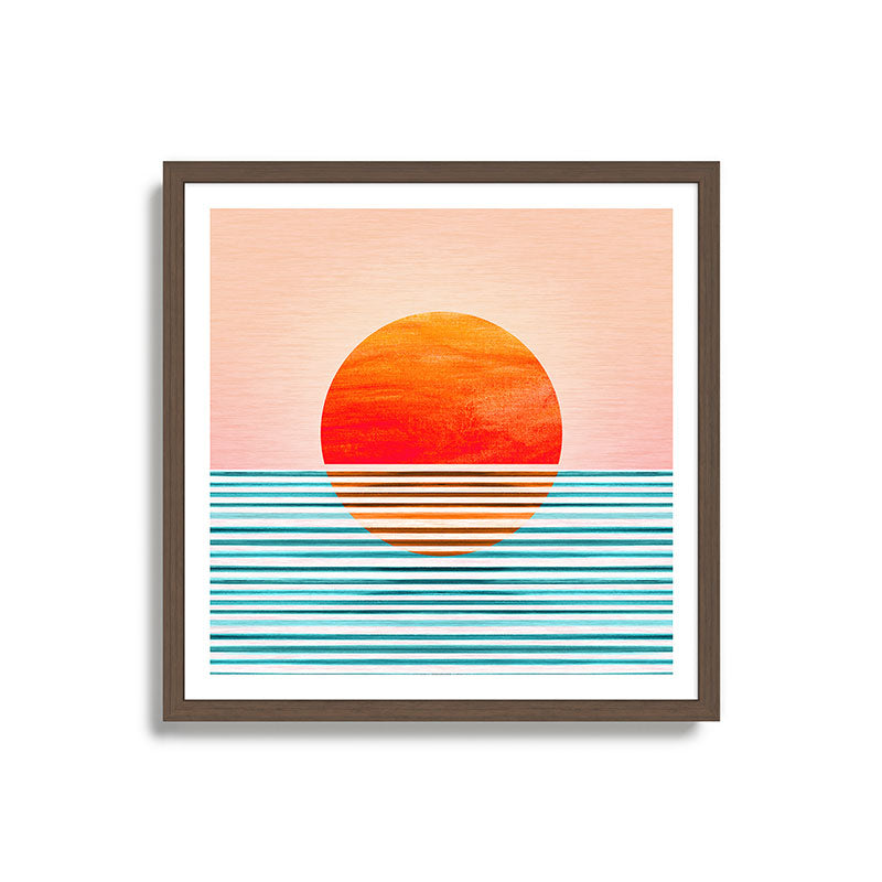 Minimalist Sunset III / Abstract Landscape Framed Art Print Gallery Image 17