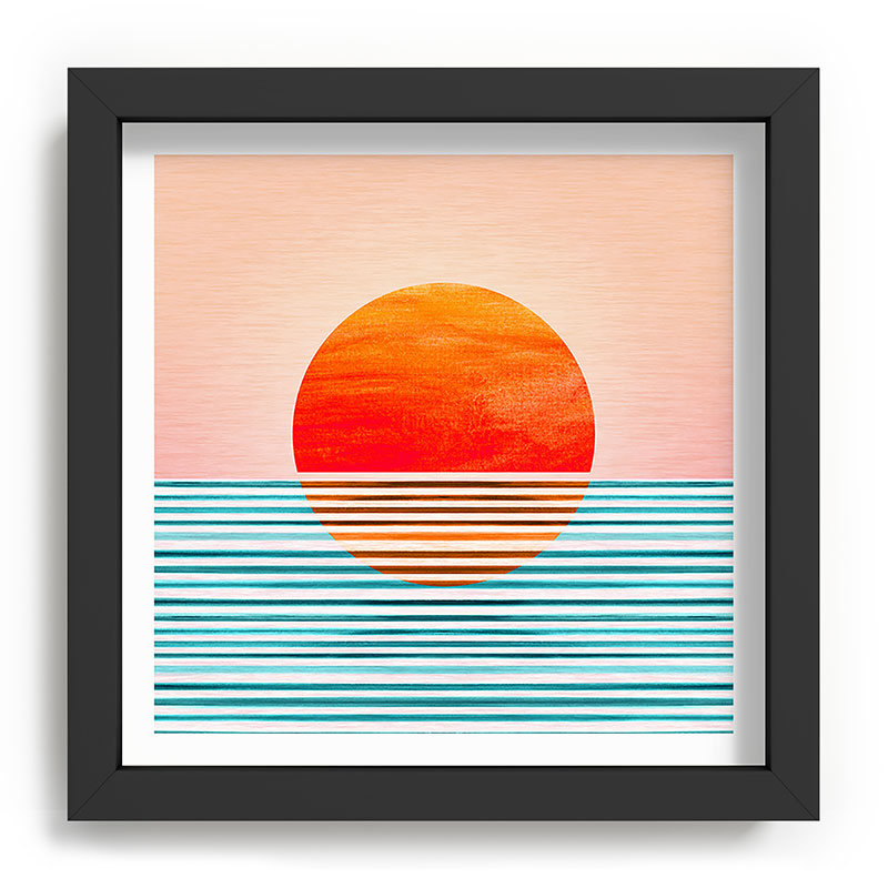Minimalist Sunset III / Abstract Landscape Framed Art Print Gallery Image 90
