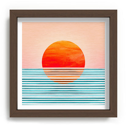 Minimalist Sunset III / Abstract Landscape Framed Art Print Gallery Image 98
