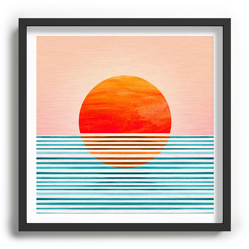 Minimalist Sunset III / Abstract Landscape Framed Art Print Gallery Image 93