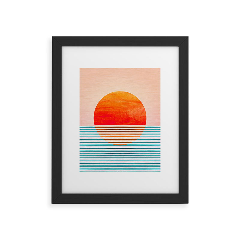 Minimalist Sunset III / Abstract Landscape Framed Art Print Gallery Image 41