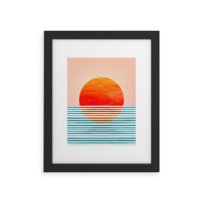 Minimalist Sunset III / Abstract Landscape Framed Art Print Gallery Image 45