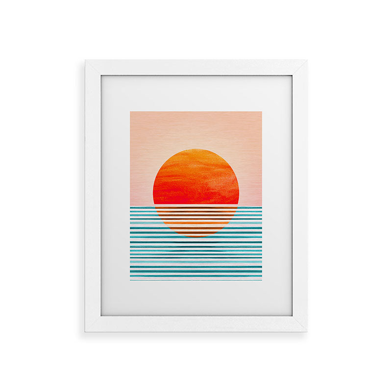 Minimalist Sunset III / Abstract Landscape Framed Art Print Gallery Image 69