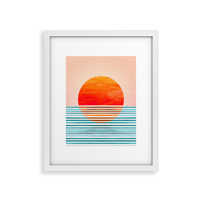 Minimalist Sunset III / Abstract Landscape Framed Art Print Gallery Image 34