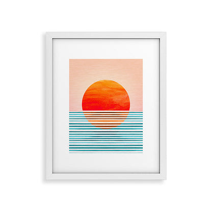 Minimalist Sunset III / Abstract Landscape Framed Art Print Gallery Image 34