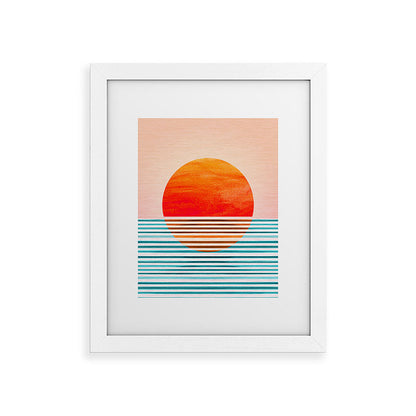 Minimalist Sunset III / Abstract Landscape Framed Art Print Gallery Image 74