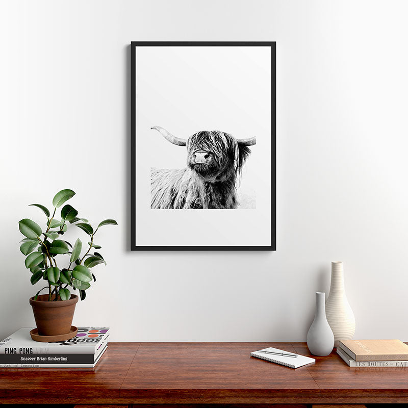 HIGHLAND CATTLE FRIDA Framed Art Print Gallery Image 8