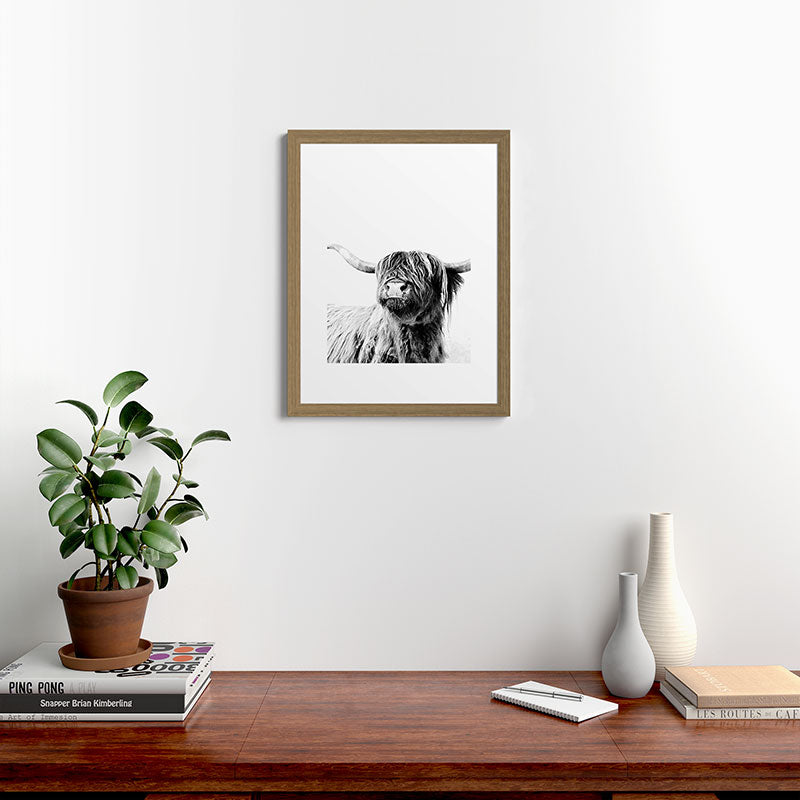 HIGHLAND CATTLE FRIDA Framed Art Print Gallery Image 54
