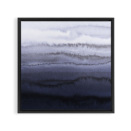WITHIN THE TIDES BLUE Framed Canvas Print Gallery Image 1