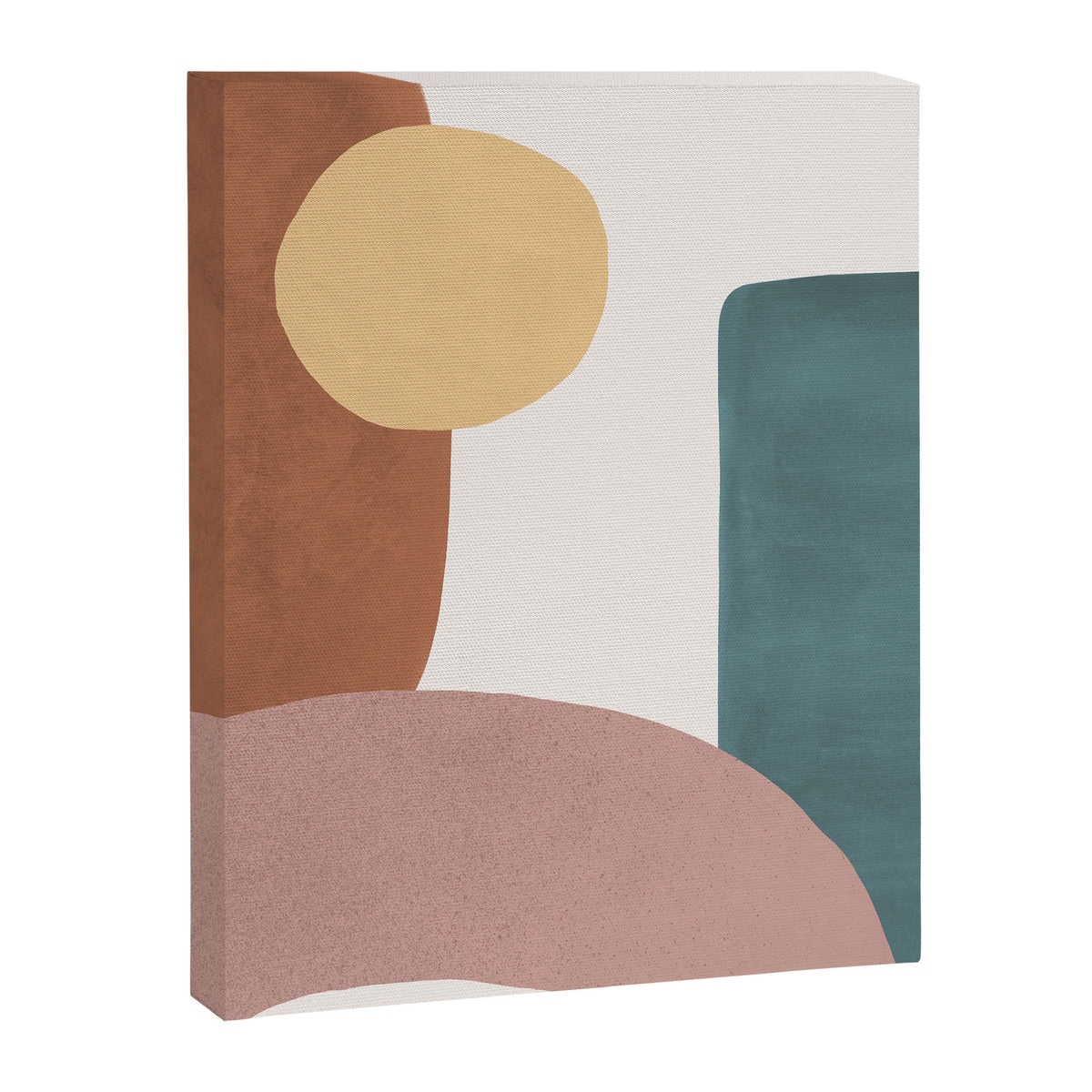 Abstract Earth 1-1 - Painted Shapes Canvas Print Gallery Image 4
