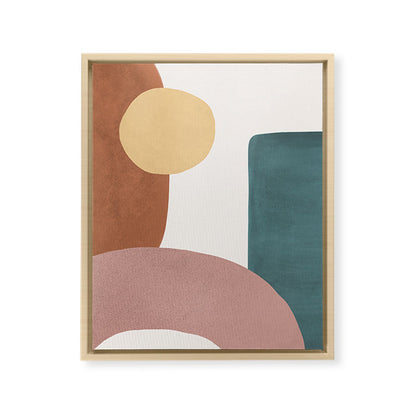 Abstract Earth 1-1 - Painted Shapes Framed Canvas Print Gallery Image 14