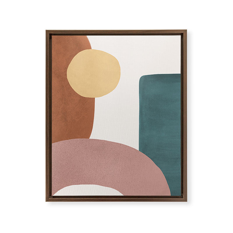 Abstract Earth 1-1 - Painted Shapes Framed Canvas Print Gallery Image 12