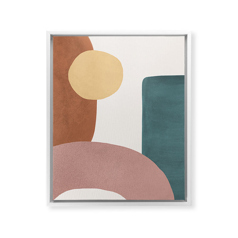 Abstract Earth 1-1 - Painted Shapes Framed Canvas Print Gallery Image 22