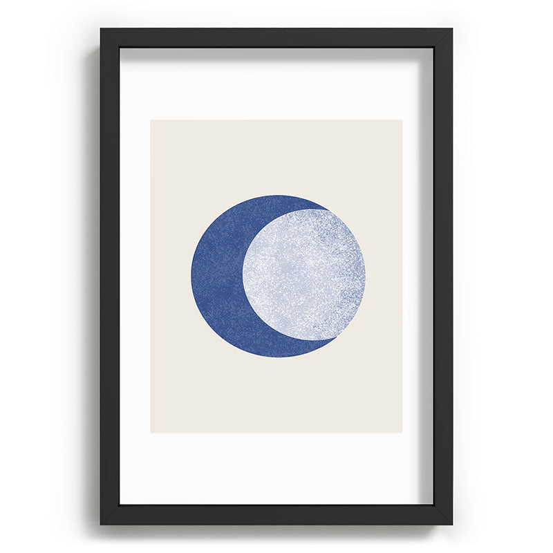 Moon Crescent - Blue Framed Art Print Gallery Image 81