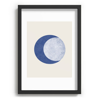 Moon Crescent - Blue Framed Art Print Gallery Image 81