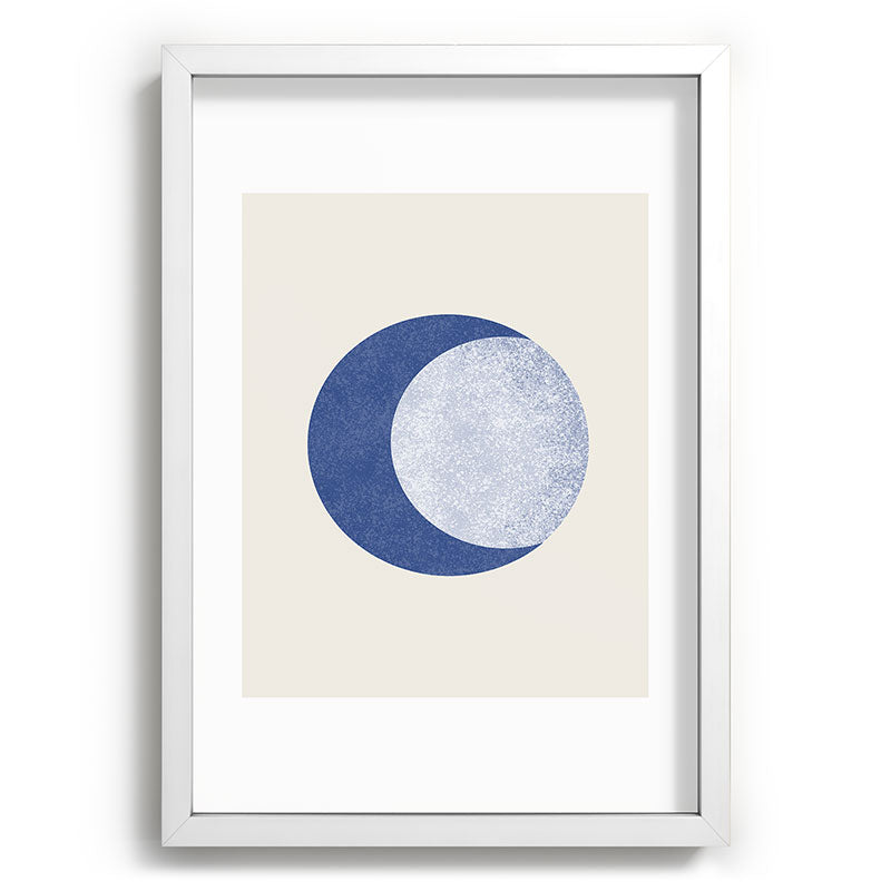 Moon Crescent - Blue Framed Art Print Gallery Image 105