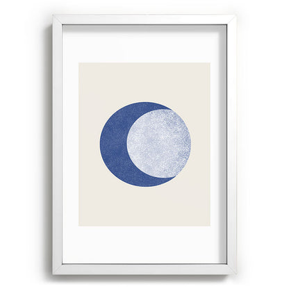 Moon Crescent - Blue Framed Art Print Gallery Image 105
