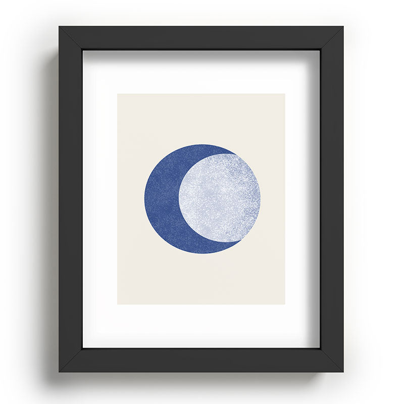 Moon Crescent - Blue Framed Art Print Gallery Image 78