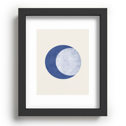 Moon Crescent - Blue Framed Art Print Gallery Image 78