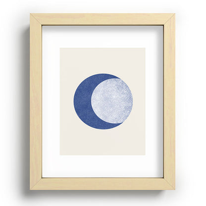 Moon Crescent - Blue Framed Art Print Gallery Image 95