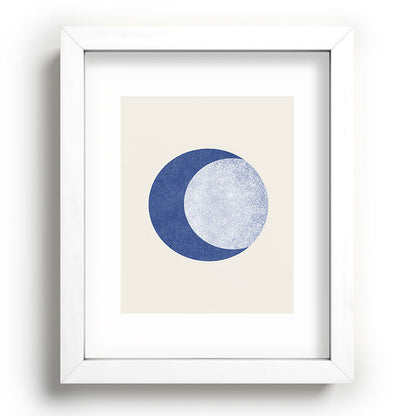 Moon Crescent - Blue Framed Art Print Gallery Image 104