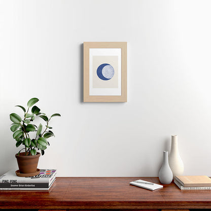 Moon Crescent - Blue Framed Art Print Gallery Image 62