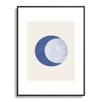 Moon Crescent - Blue Framed Art Print Gallery Image 115