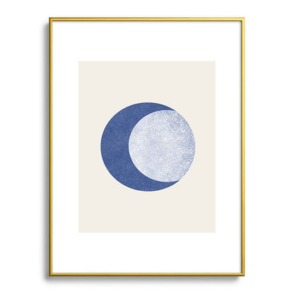 Moon Crescent - Blue Framed Art Print Gallery Image 124
