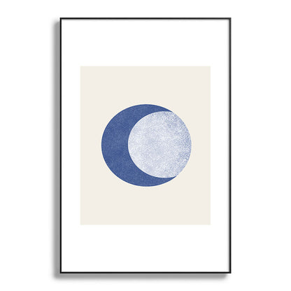 Moon Crescent - Blue Framed Art Print Gallery Image 117