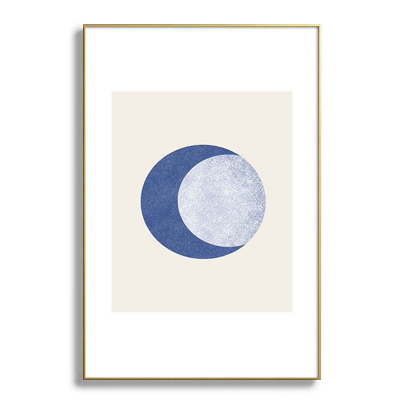 Moon Crescent - Blue Framed Art Print Gallery Image 127