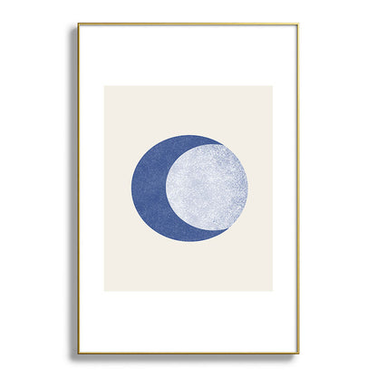 Moon Crescent - Blue Framed Art Print Gallery Image 127