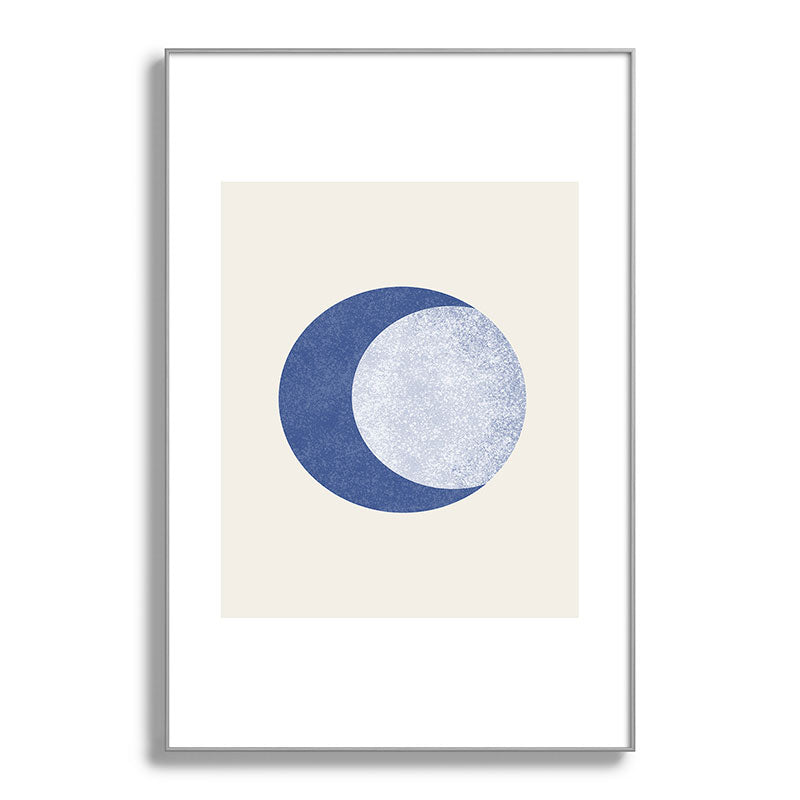 Moon Crescent - Blue Framed Art Print Gallery Image 137