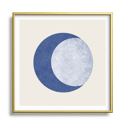 Moon Crescent - Blue Framed Art Print Gallery Image 133