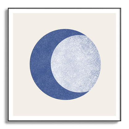 Moon Crescent - Blue Framed Art Print Gallery Image 130