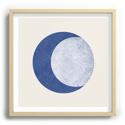 Moon Crescent - Blue Framed Art Print Gallery Image 109