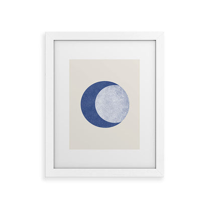 Moon Crescent - Blue Framed Art Print Gallery Image 70