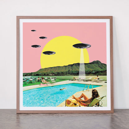 Invasion on vacation (Square) Framed Art Print Gallery Image 66