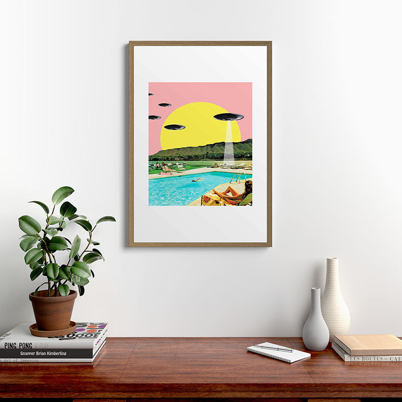 Invasion on vacation (Square) Framed Art Print Gallery Image 18