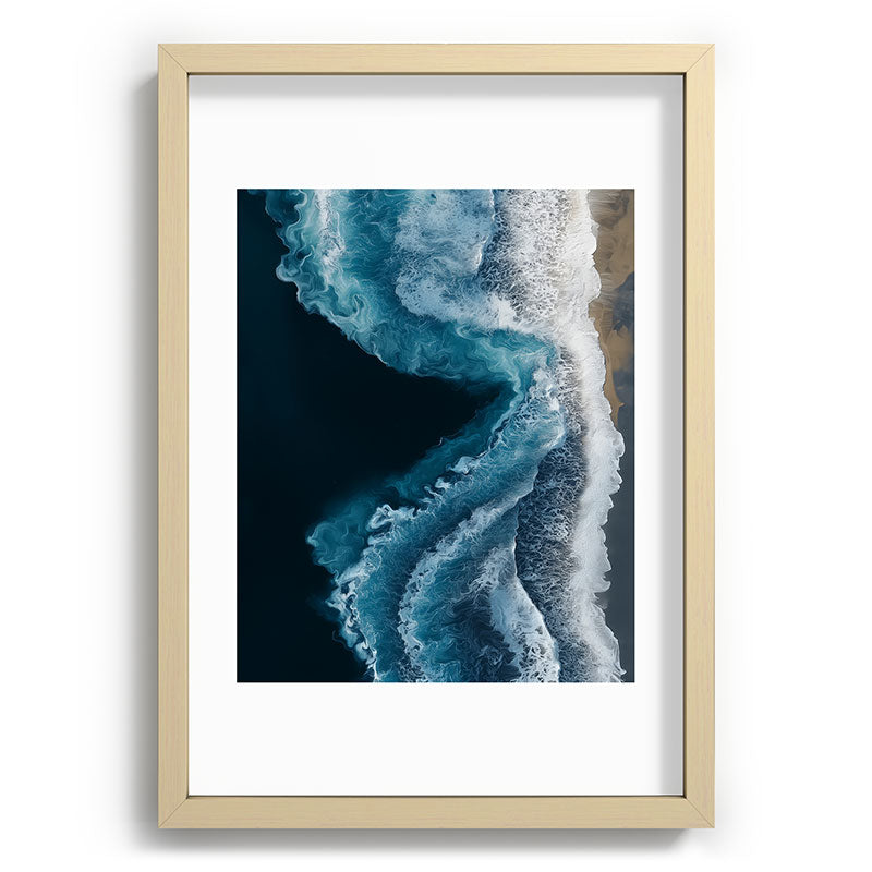 Aerial Ocean Waves - Coastal Wall Art Photography Framed Art Print Gallery Image 71