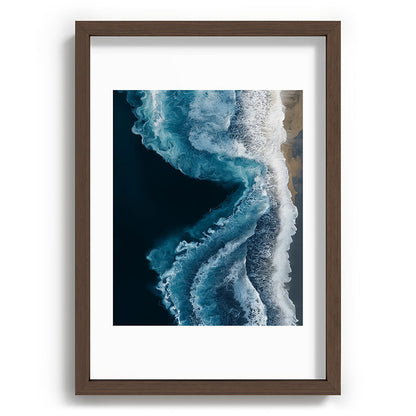 Aerial Ocean Waves - Coastal Wall Art Photography Framed Art Print Gallery Image 65