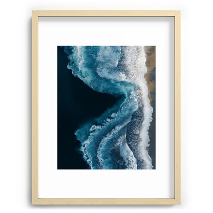 Aerial Ocean Waves - Coastal Wall Art Photography Framed Art Print Gallery Image 72