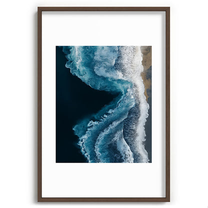 Aerial Ocean Waves - Coastal Wall Art Photography Framed Art Print Gallery Image 68