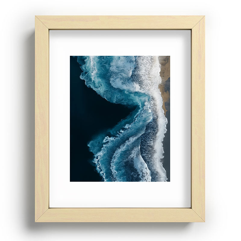 Aerial Ocean Waves - Coastal Wall Art Photography Framed Art Print Gallery Image 69